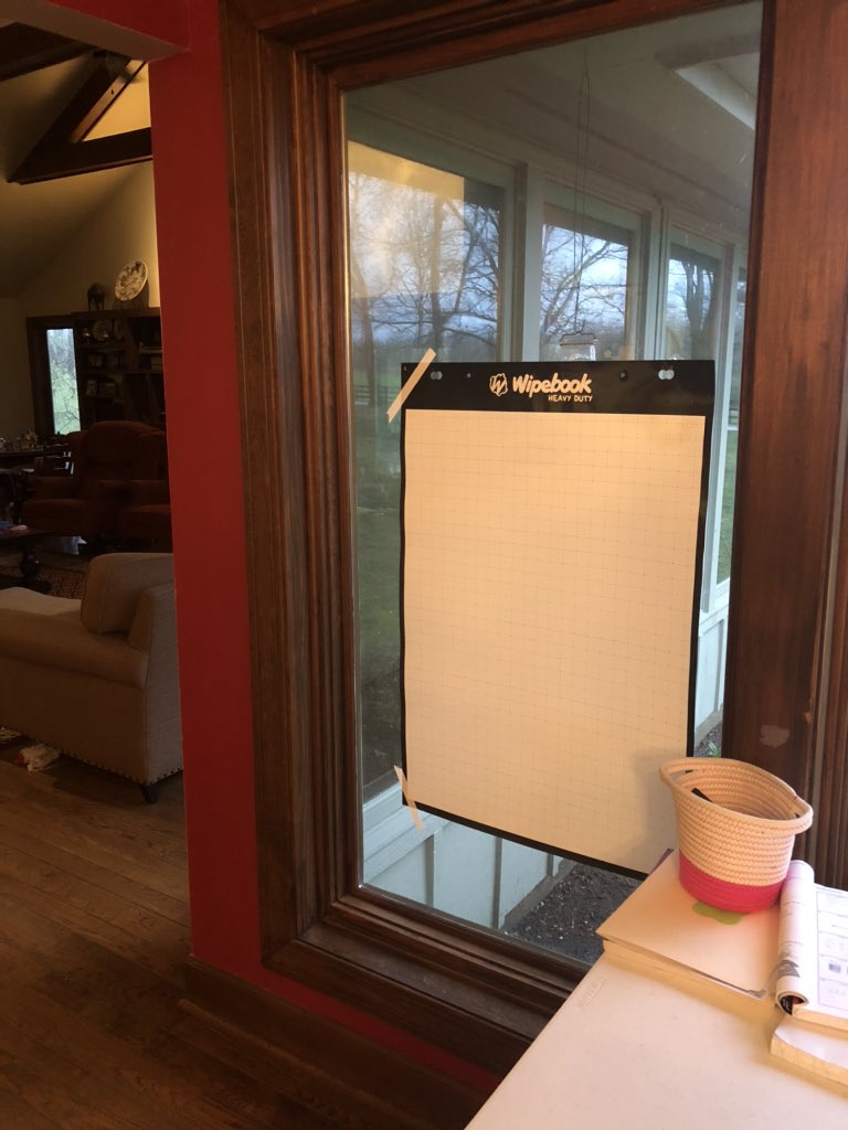 kidder_jill's tweet image. I’m the proud new owner of @Wipebook and looking forward to using these in my actual classroom! In the meantime, my own kids will get some #MATHMovement with today’s work