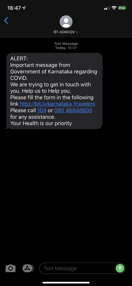 So, I must have missed the call because well I’m working from home and have been on Zoom/Hangouts all day. I got a message from the Health Department with a link to a Google Form!