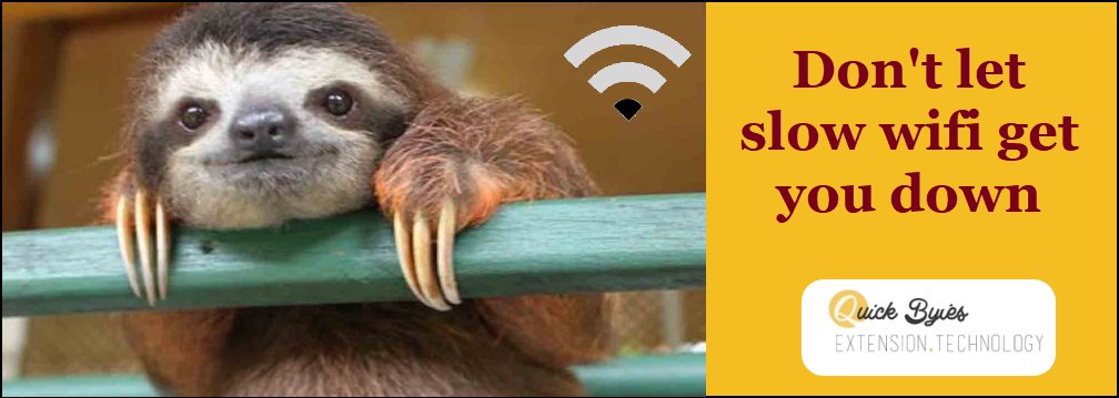 UMNExtIT's tweet photo. Don't let slow wifi get you down! #ExtQuickBytes https://t.co/5KOymSxNyo https://t.co/OjADcwKK7L