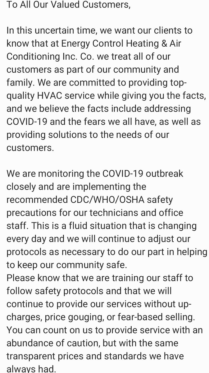 EnergyControlKY's tweet image. To all our valued customers...