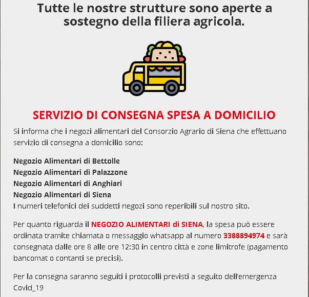 ConsAgrSI's tweet photo. https://t.co/bI1EgvIB0Y
#prodottitipici #filieraagricola #agricoltura #italia #toscana #siena #consorzioagrariosiena #emergenzacoronavirus #coronavirus #DistantiMaUniti #prodottitipici https://t.co/SeyFSMHAGv