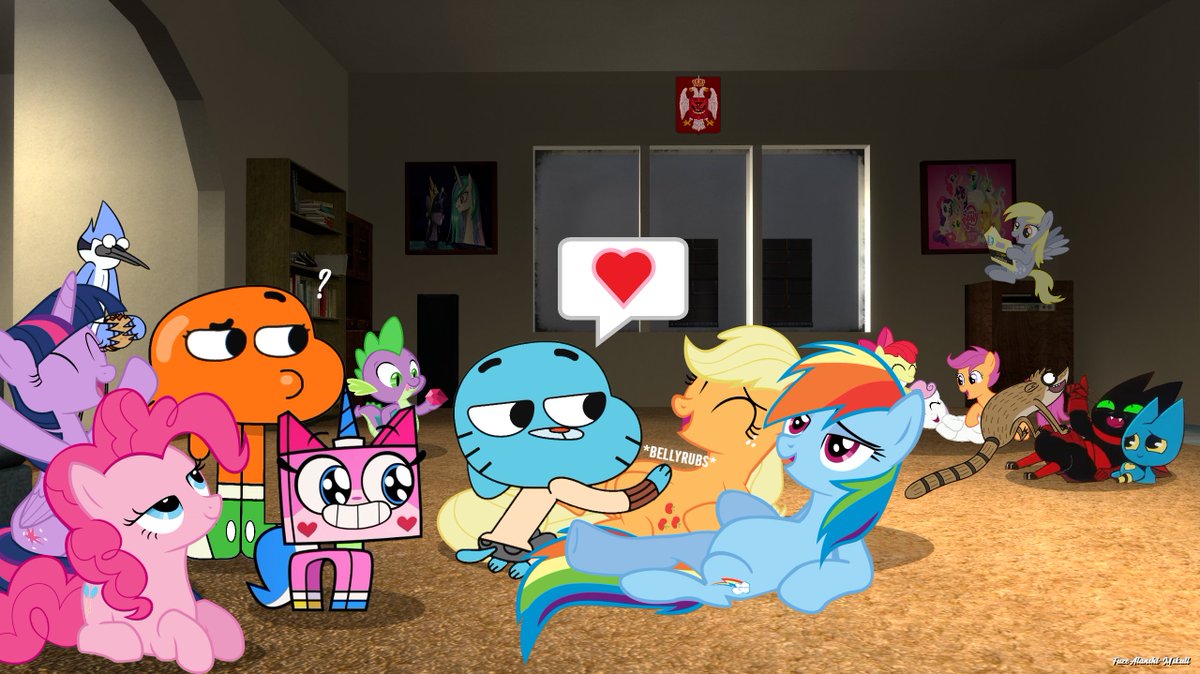 pony and gumball fighting by awesomegumball on DeviantArt