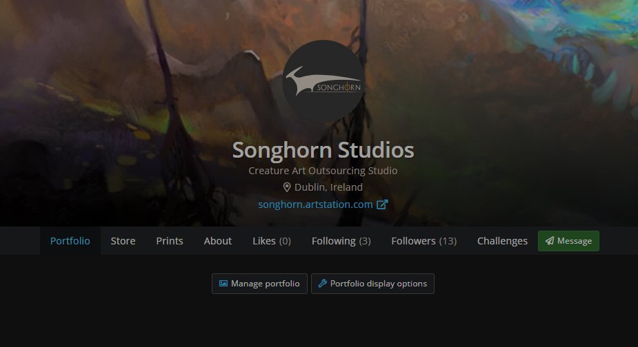 We also have an Artstation account. If you're interested in some additional details and higher-res images for our artwork, follow us there on there too.

artstation.com/songhorn