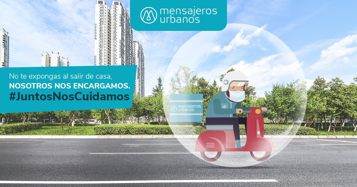 En #MensajerosUrbanos queremos que te mantengas protegido, por eso durante esta temporada de aislamiento nuestros Mensajeros Aliados estarán a tu servicio. Recuerda lavar tus manos después de recibir tu pedido y desechar el empaque. #JuntosNosCuidamos #AislamientoObligatorio
