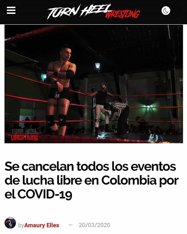 LuchaLibreCO's tweet photo. ATENCIÓN: Se cancelan todos los eventos de #LuchaLibreEnColombia por el COVID-19 .
☆ Créditos ☆
@turnheelwres 
@amaury
@hadcin 
#LuchaLibreEnBogotá 
#LuchaLibreEnColombia 
#ELL
#SAWWAG
#WAT https://t.co/w7444NJQPy
