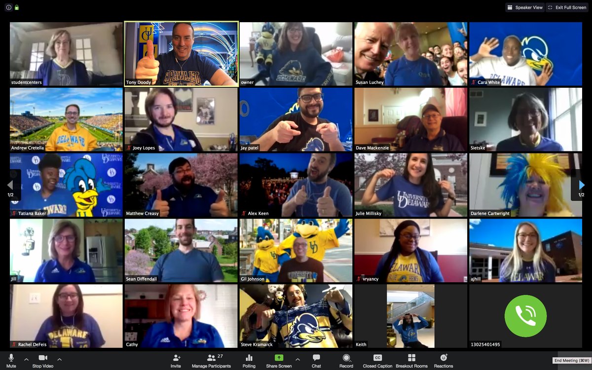 University Student Centers displaying our virtual #BlueHenFriday spirit! <a href="/UDelaware/">Univ. of Delaware</a>  #GoBlueHens