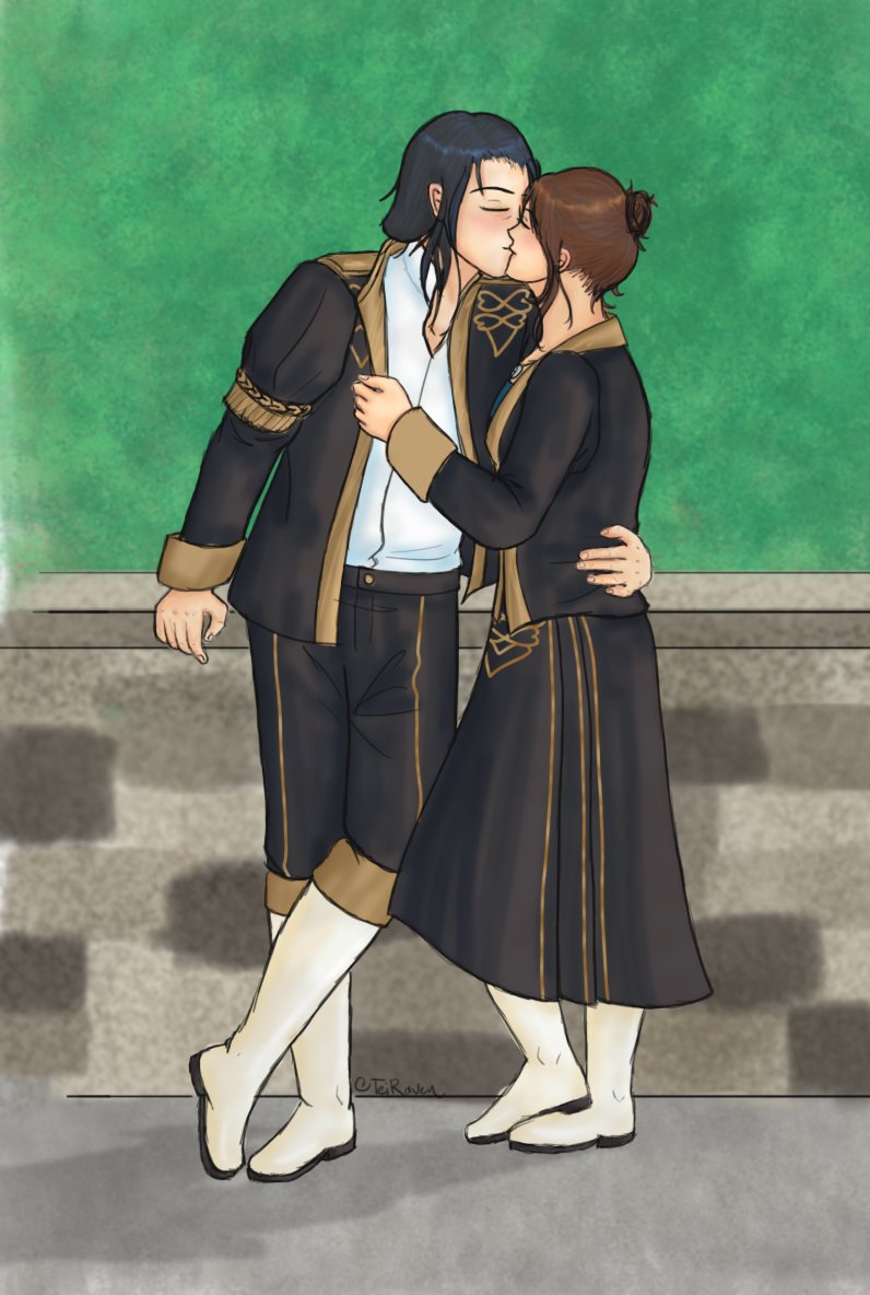 TeiRaven's tweet photo. Prompt 1.5: Academy (Again)
Initially, this was going to be my first submission. But then I thought no one would actually want to see this random brown-haired girl in every piece. But I love her, and so I was convinced to post it.
#RodrigueWeekend #ロドリグ @RodrigueWeek https://t.co/heDczPqJrS