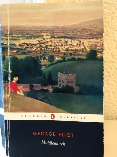 Last night I hosted the 1st virtual gathering  of my book group that has met in person for 29 years.  In this new world, we were glad to immerse ourselves in an older one - Middlemarch.  Thanks to @zoom_us for the technology!  And to George Eliot for her masterpiece.