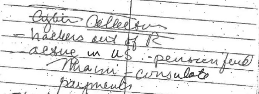 10/ On March 9, 2017, Yuri Shvets refers to the "Lavrov Pension Fund" from Russian consulates. Later, the Steele Dossier discusses "pension disbursements to Russian emigres in US as cover, using consular officials". Furthermore, Steele discussed this "pension fund" with Kavalec.