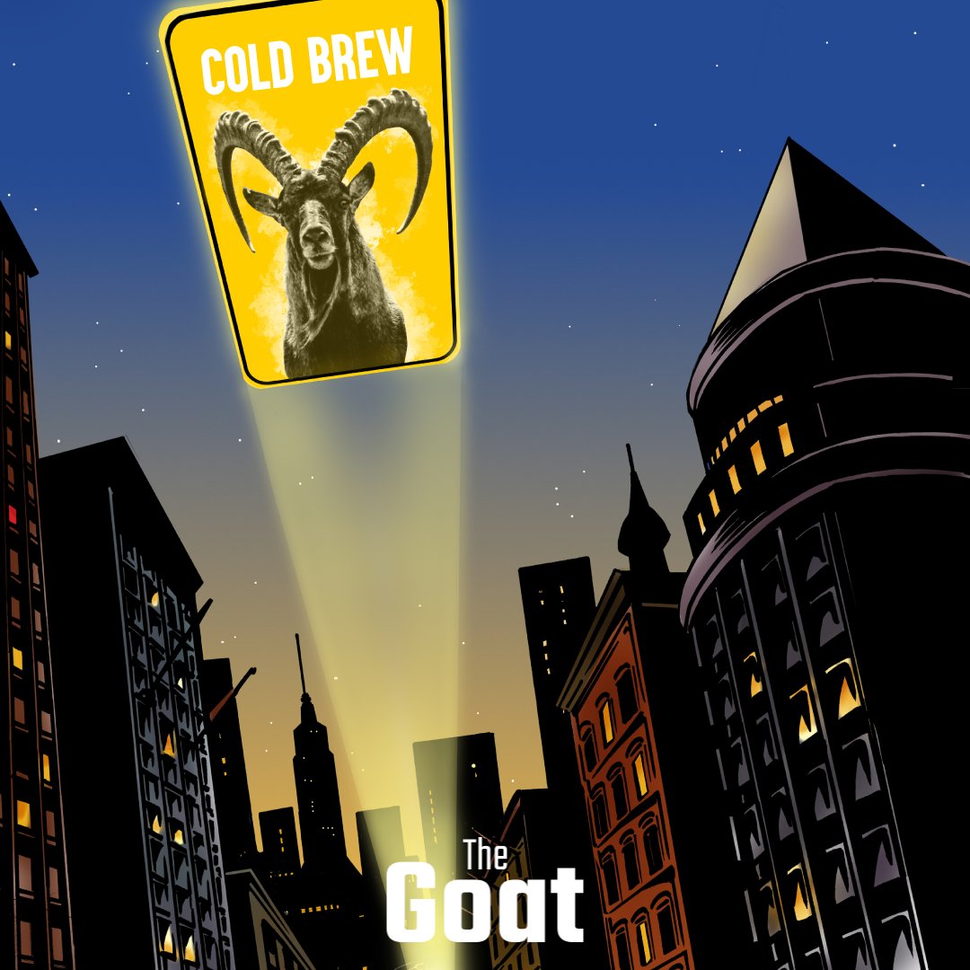 thegoatcoldbrew's tweet photo. Gerçekçi olalım, Batman yok. Ama cold brew var! 😉 #thegoatcoldbrew #coldbrew #coffee https://t.co/jMX06QoY58