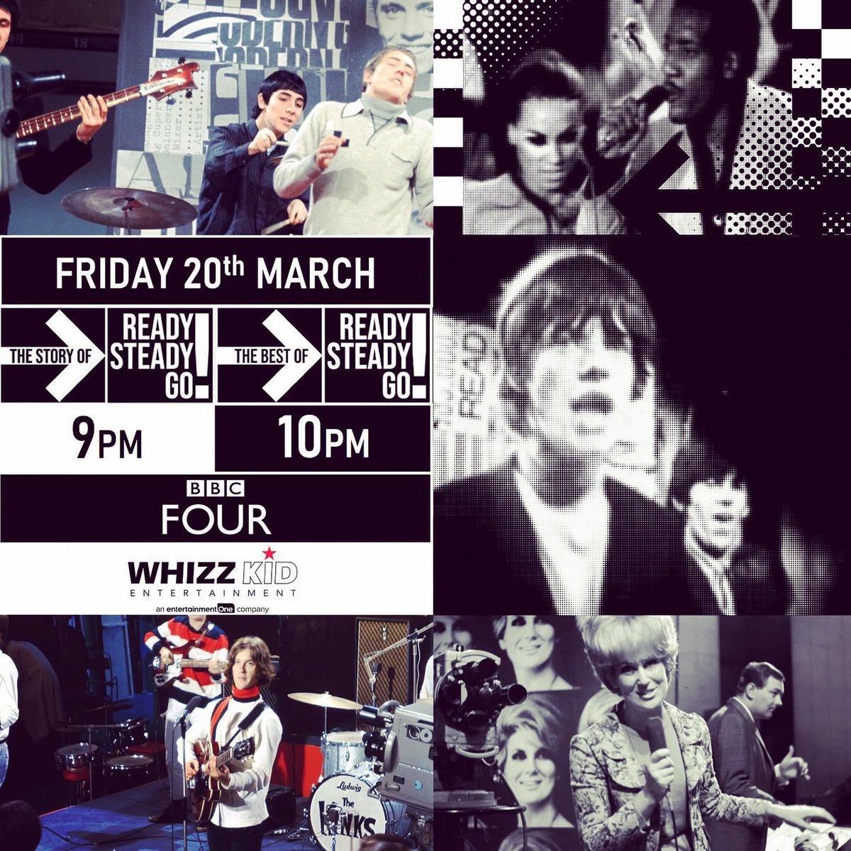 Join us tonight on @BBCFOUR for The Story of Ready Steady Go! at 9pm, followed by The Best of Ready Steady Go! At 10pm!

The weekend starts here!