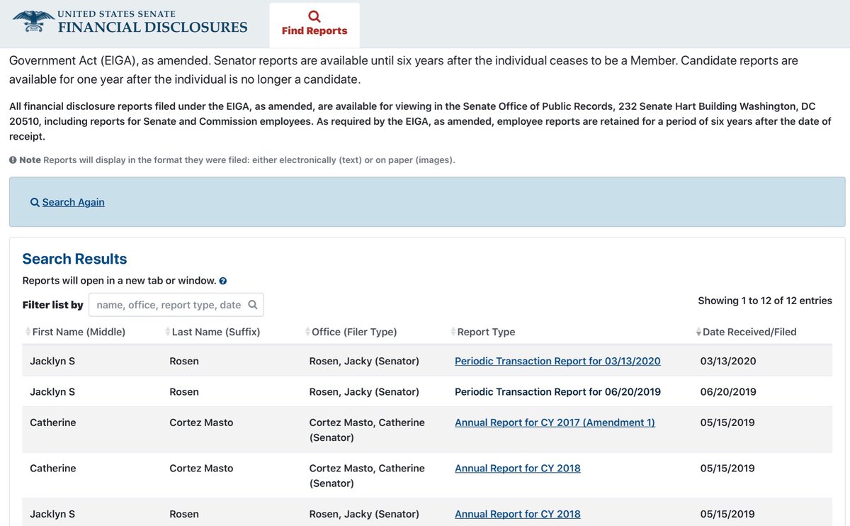 New JerseyNew YorkNevada (that 3/2020 transaction was a name, NOTHING bough or sold)Candidly I’m a bit relieved  https://efdsearch.senate.gov/search/view/ptr/f4436e12-3cdf-40d0-93f0-54bb12635f8b/