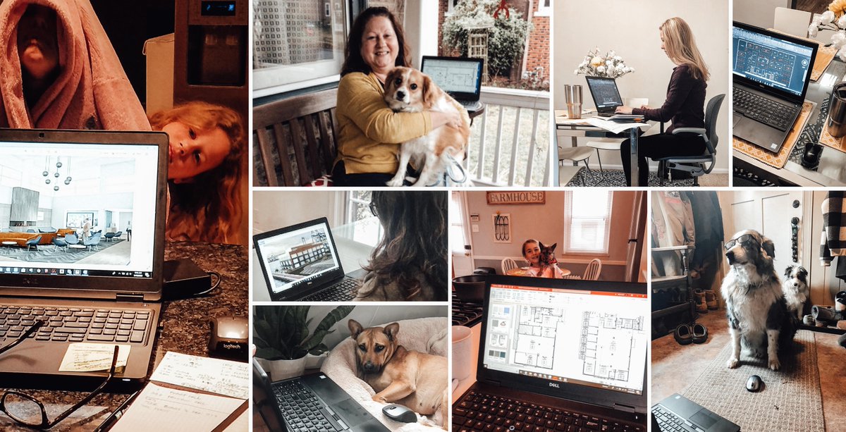Happy Friday! We hope everyone is staying safe and healthy. Here is a snapshot of our designers working 100% remotely from home this week.  Creativity never stops!

#interiordesign #workfromhome #stayconnected #workathome #motivation #creativityneverstops
