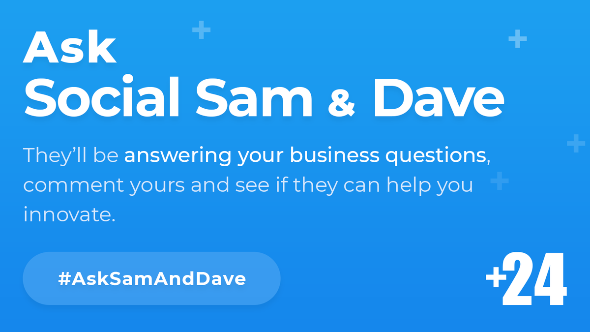THREAD: We are living unprecedented times. A lot of our fellow businesses are unsure about what to do next.

We don't have all the answers, but we are very much an idea's company and Dave &amp; Sam are here to answer your questions...