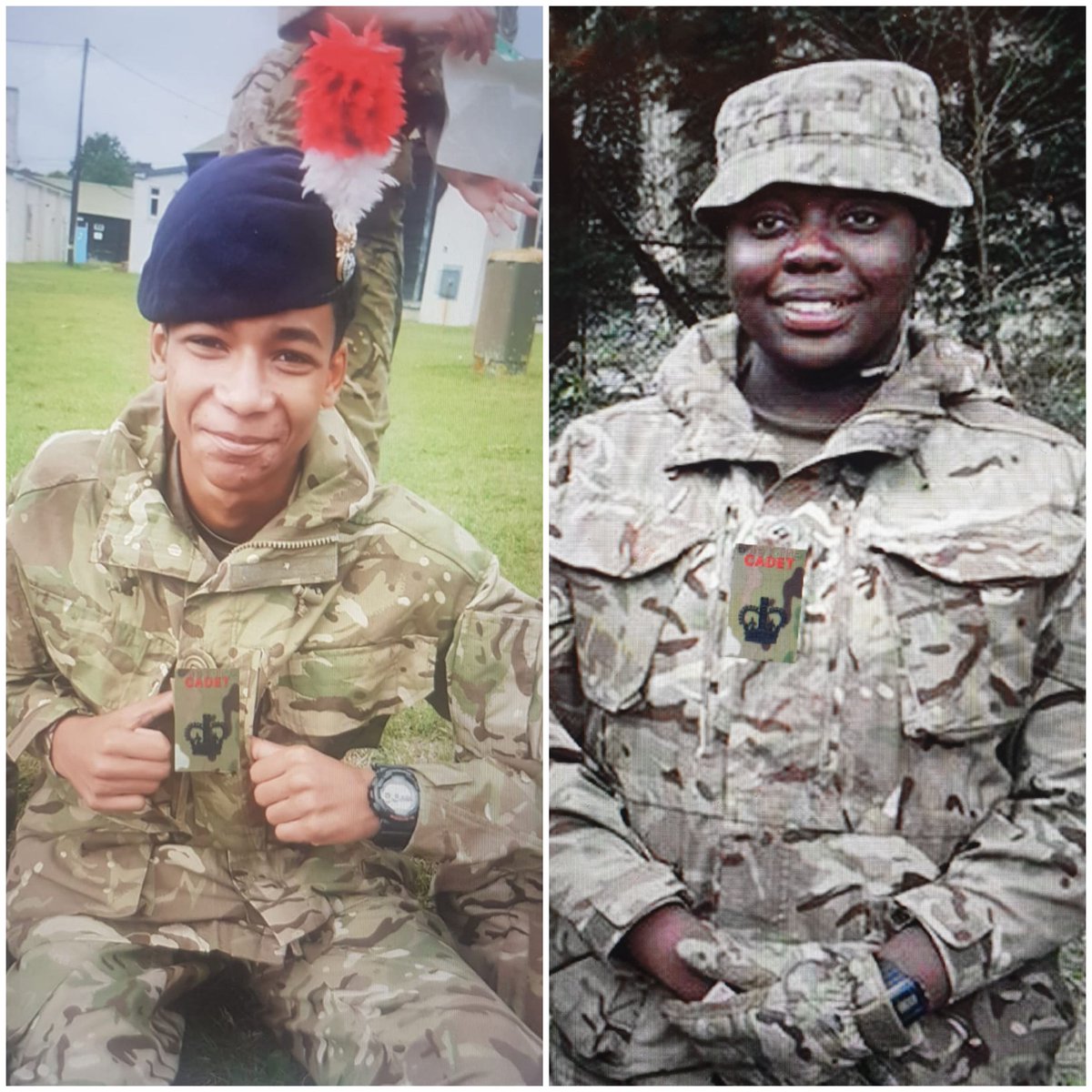 Hope you're all safe &amp; well 🙏🏽
📢 GOOD NEWS 📢
CONGRATULATIONS to 
🌟Cdt SM Brito
🌟Cdt SM Bambury 
On their extremely well deserved promotions!  👏🏾

Grateful for some 'out of the box' thinking in making this happen.
Also grateful to photoshop 😉🤣

<a href="/GLSEACF/">Greater London SE Sector ACF</a>
#CadetForceResilience
