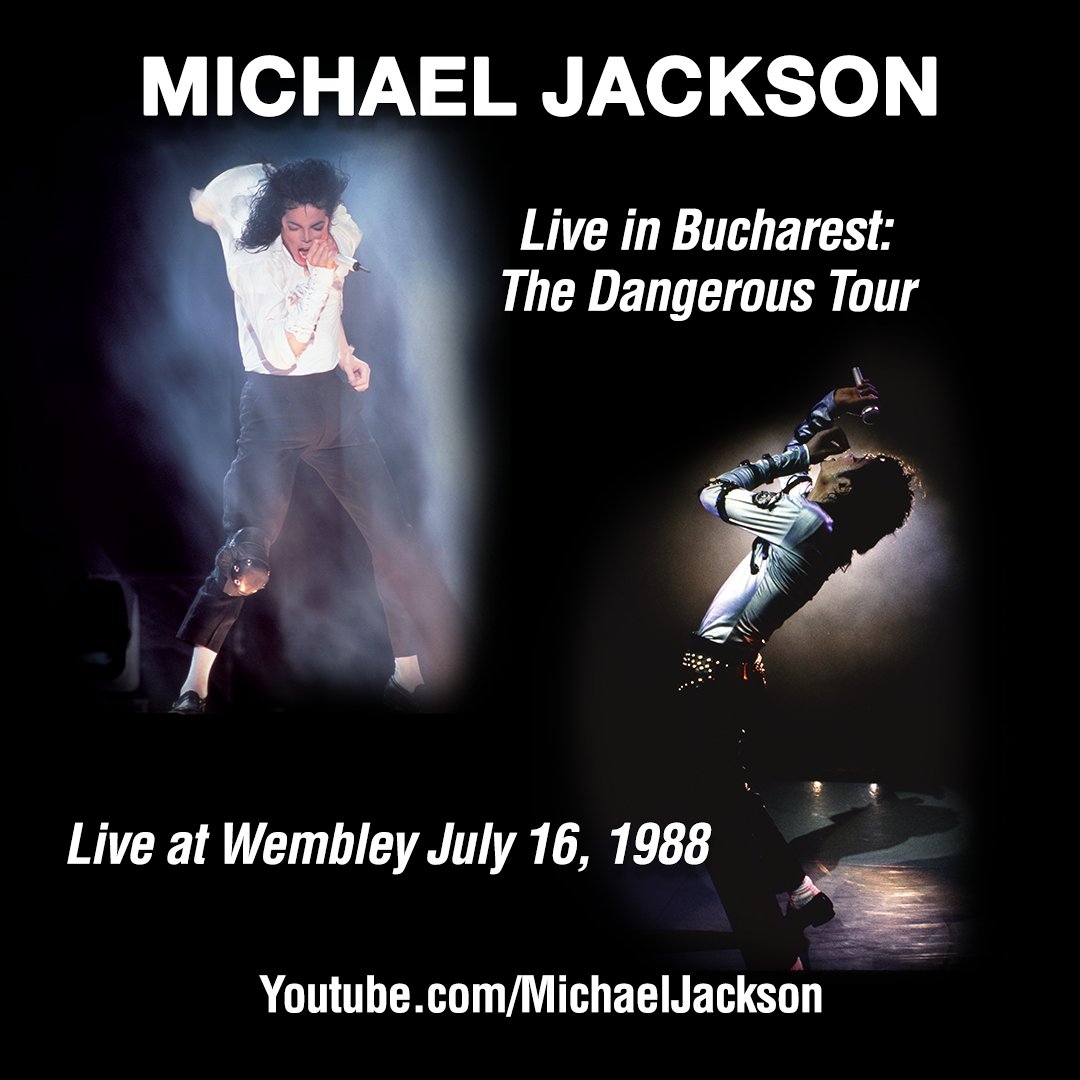 While you’re staying safe, Michael’s Live in Bucharest and Live at Wembley Stadium concerts are back up on his YouTube channel for a limited time only. 

youtube.com/michaeljackson