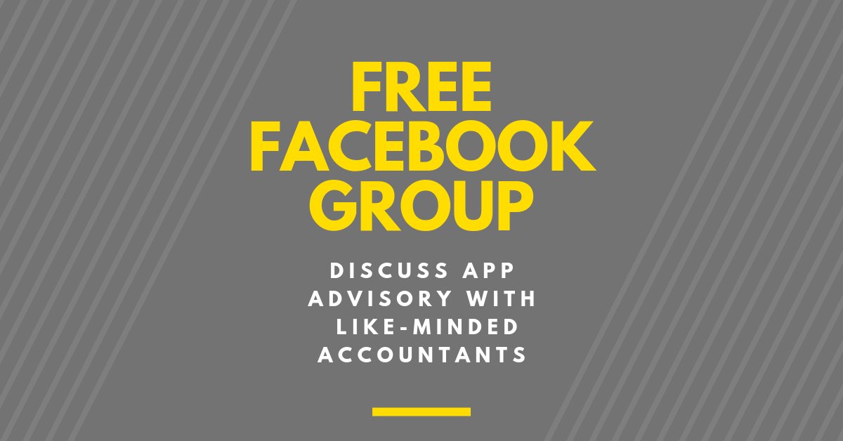 AppacusCom's tweet image. Are you in our FREE Facebook Group? Made for #Accountants to be able to discuss all things apps and cloud accounting:
facebook.com/groups/appadvi…