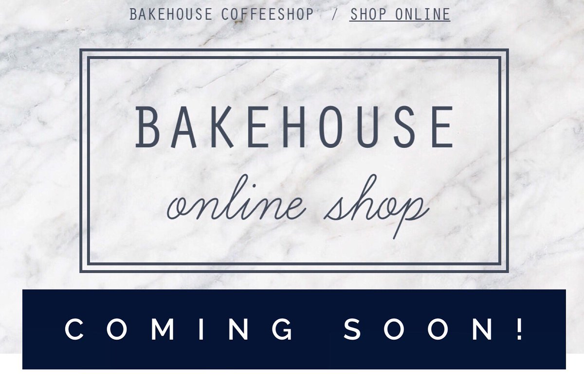 COMING SOON TO OUR BAKEHOUSE ONLINE SHOP...
bakehousecoffeeshop.co.uk/shop-online/

From tomorrow morning our full BakeHouse Menu will be available to order online for pick up &amp; also for local delivery! For all your Breakfast, Lunch, Afternoon Tea, Cake, Hot &amp; Soft Drink and Wine needs!