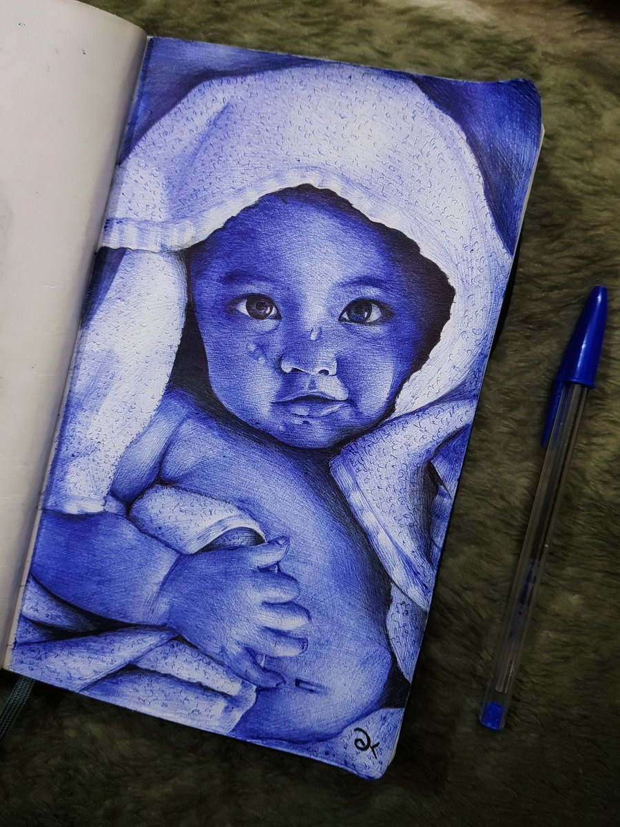 _daljeet_kaur_'s tweet photo. Will be doing more of this stuff during the lockdown😂 #utilisingtime #ballpenart #Artist https://t.co/T6zbefSqPS