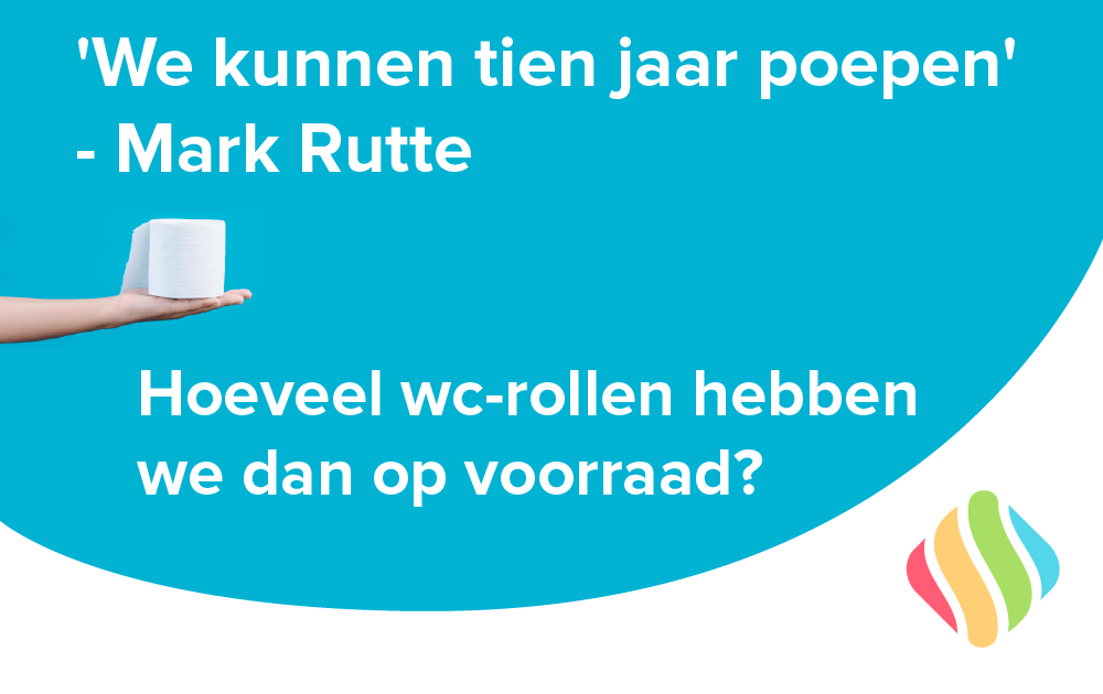 Studyflow's tweet image. Gister zei de minister president dat we genoeg wc-papier hebben om 10 jaar te kunnen poepen. Maar over hoeveel wc-rollen praten we dan?

linkje naar bron:nos.nl/video/2327610-…