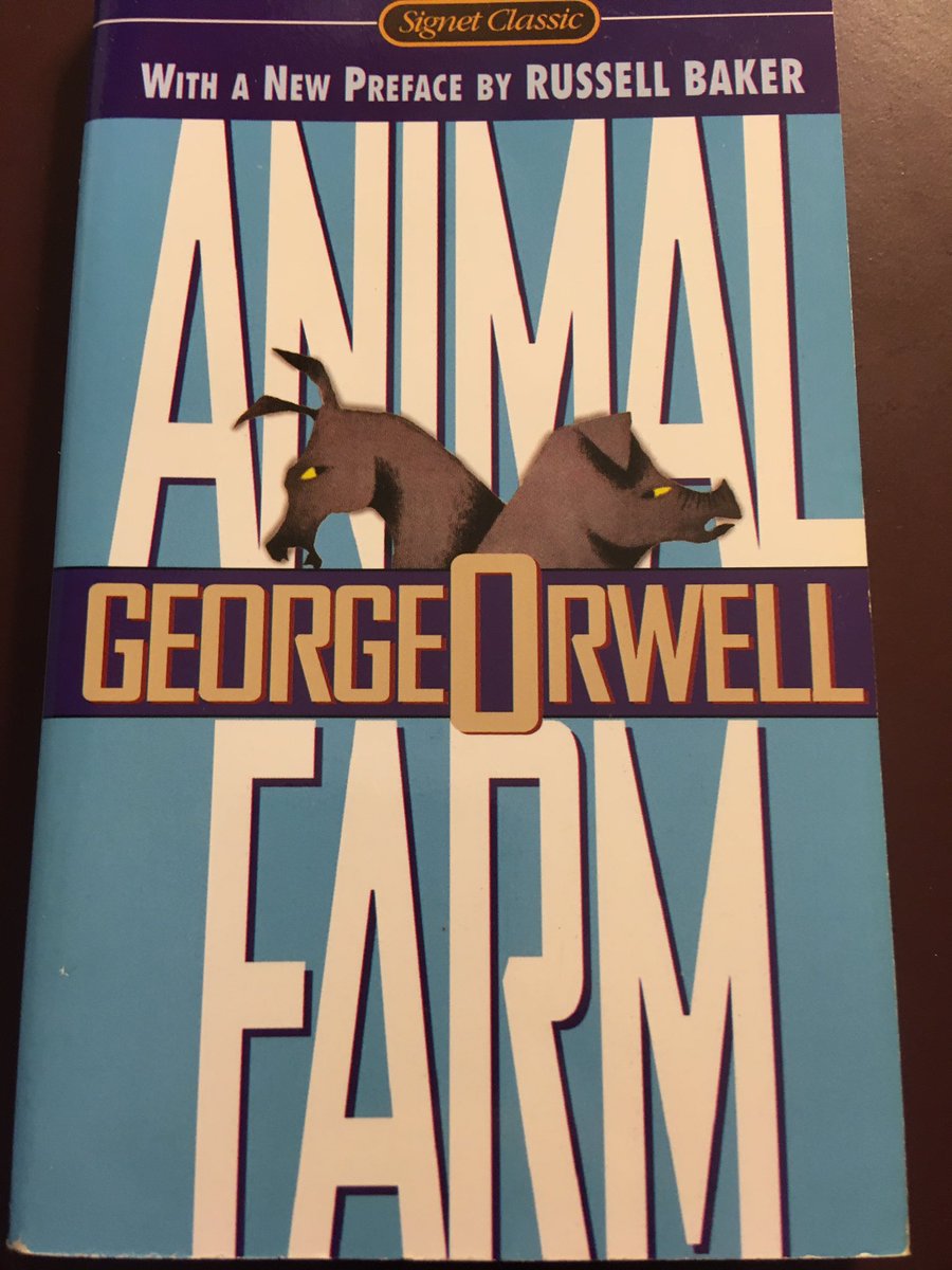 Suggestion for March 20: Animal Farm (1945) by George Orwell.