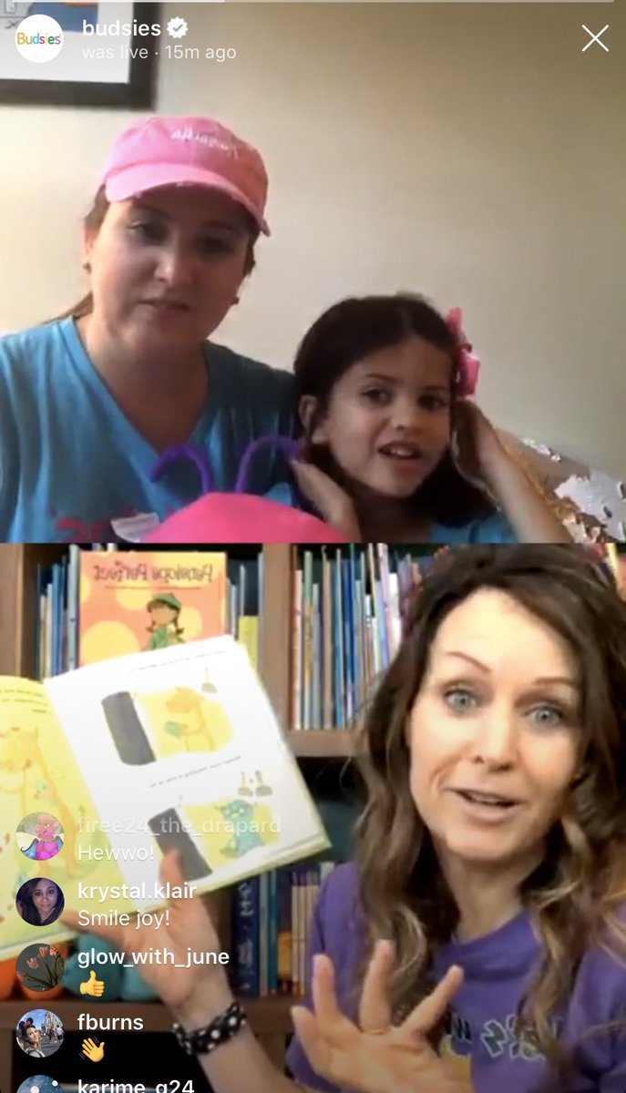So fun doing a live reading for <a href="/BudsiesToys/">Budsies (Official)</a> Boredom Busters this morning on Instagram! #GoTheExtraSmile 
<a href="/FreeSpiritBooks/">Free Spirit Publishing</a> 
<a href="/PiecesOLearning/">Pieces of Learning</a>