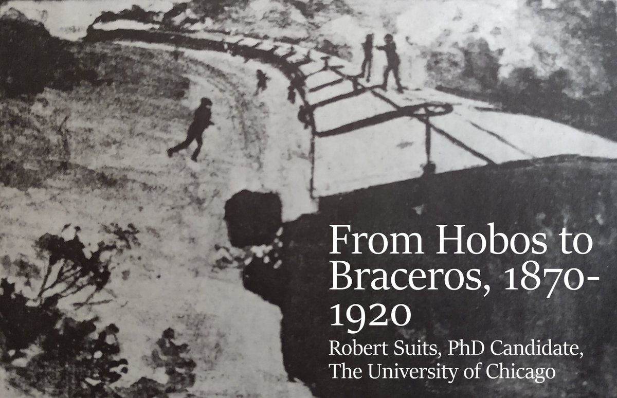 Welcome to another round of  #ASEH2020Tweets! Today in my presentation, “From Hobos to Braceros,” I'd like to acquaint you with a small slice of the  #envhist of America's earliest migrant workers, most active from ~1870-the 1920s—hobos.