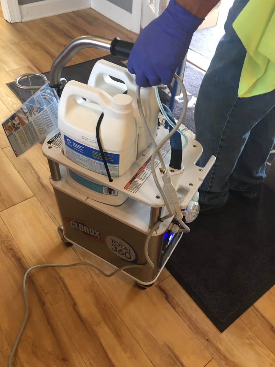 Proclean2020's tweet image. Our Clorox Total 360 disinfecting program uses EPA registered disinfectants recommended against COVID-19 and other common pathogens. 

Contact me to learn more:

703.520.3531
antonio@procleanmanagement.com

#facilitydisinfection #disinfectionprogram #Cloroxtotal360