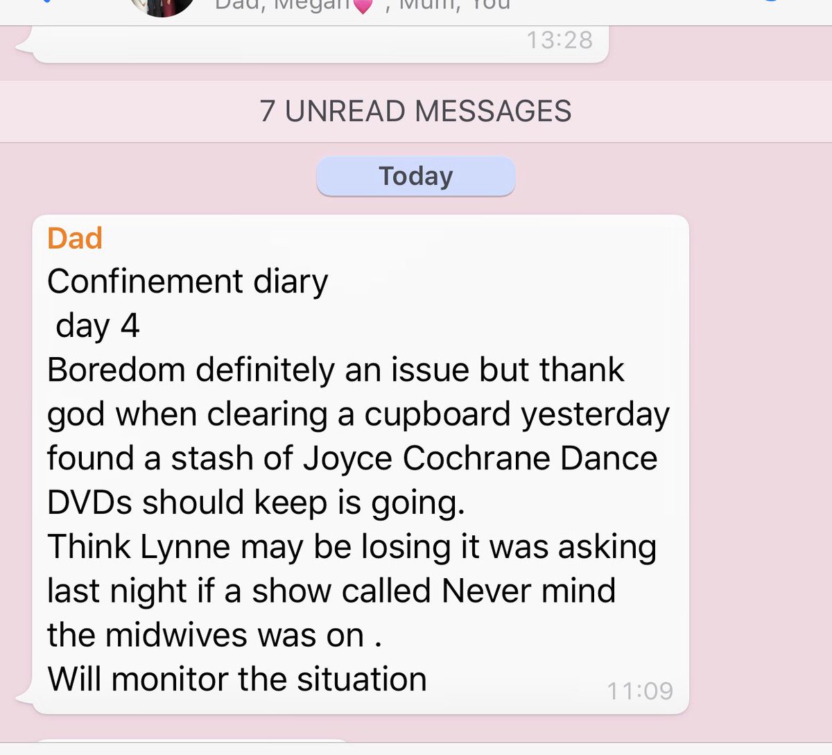 jenxboyle's tweet photo. The confinement diary continues 🤣 https://t.co/ZM72AudN39