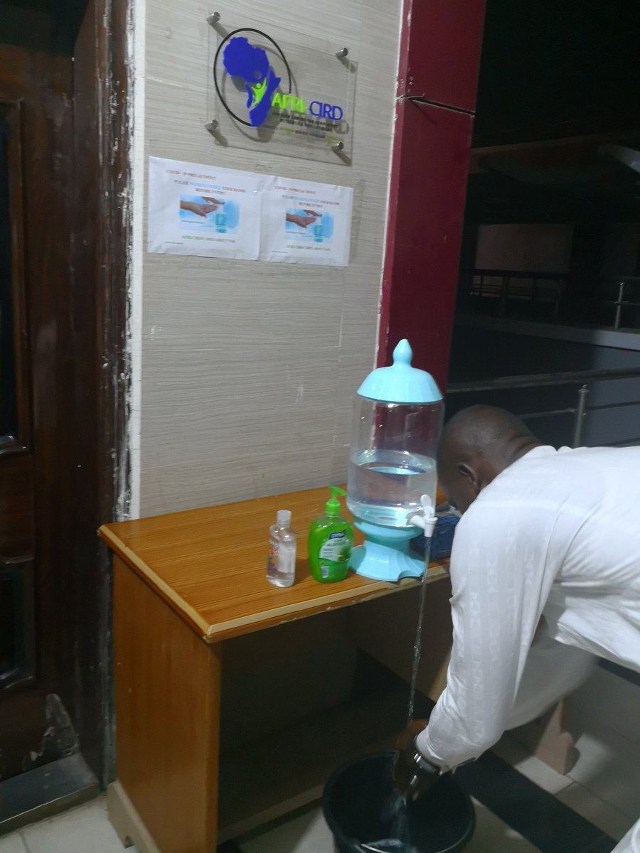 Mohbell07's tweet photo. AFRI-CIRD embrace the global requirement for precautionary measures against the COVID -19. We urge all institutions to key into the various measures in safeguarding health of staffs and clients! @Propcom2 @cleenfoundation @Fmohnigeria @WHO @UNFPA @AfriCird @AminaJMohammed https://t.co/RZ3iTLjp2F