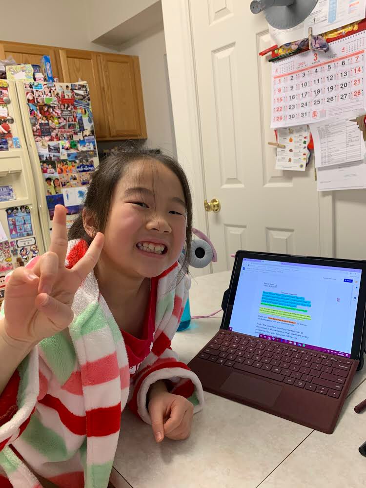 A big smile while learning from home! #wevegotthis @pamela_steets <a href="/definocentral/">Defino Dolphins</a> #finsupdc