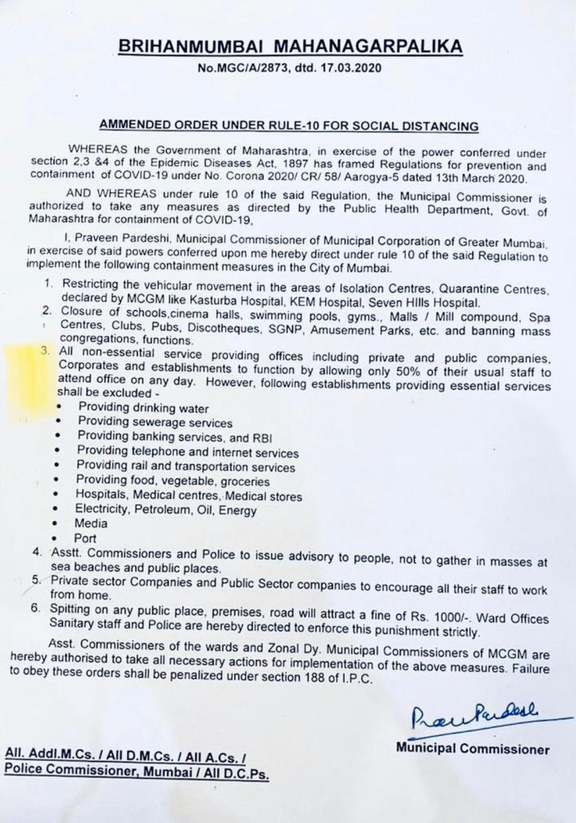 anilmonbjp's tweet photo. #SecondLineOfDefence
#SocialDistancing
While many corporates have started operating at 50% capacity, we gather that not all have.
Pl call 1⃣0⃣0⃣ if your employer does not follow this advisory at this time when the city needs all the help.
@MumbaiPolice is all set!
#NaToCorona https://t.co/S351YsyFmk