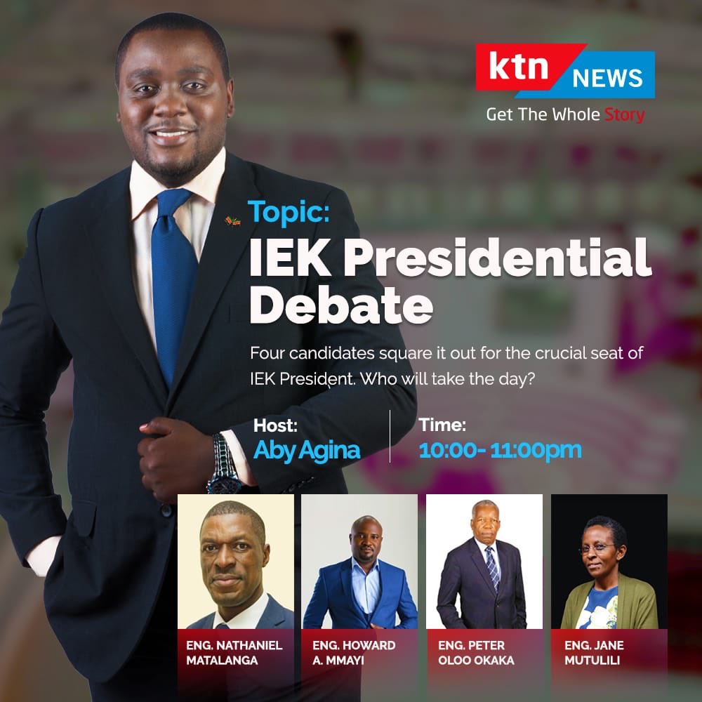 mbukimburu's tweet image. Time for @TheIEK Presidential Debate on @KTNNewsKE  with @abyagina @amhoward3  #KTNNewsDesk #Howard4IEKPresident