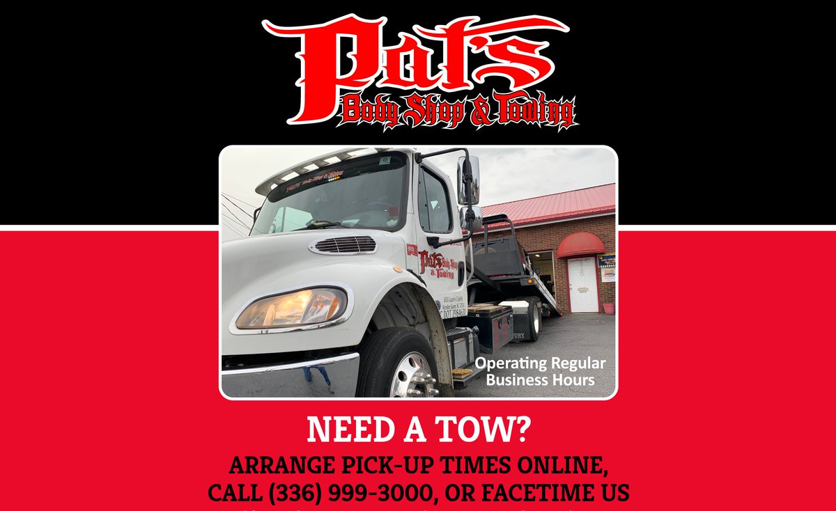 Pats Body Shop Towing Winston Salem Nc Shop Poin