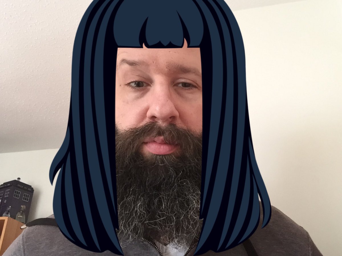  #WhoBeards I regret getting rid of my black wig. This will have to do.