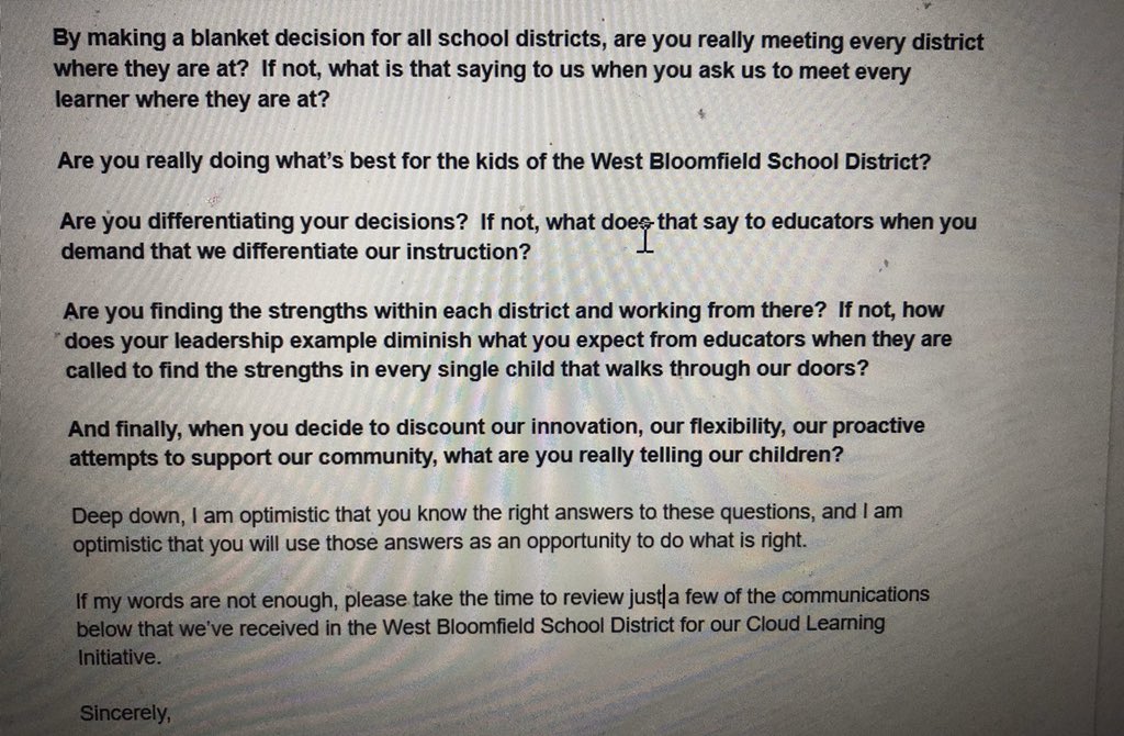 Scott Long (@long_wbstronger) on Twitter photo State of Michigan leaders: It is time to do what you expect from educators <a href="/alles_sheila/">Sheila Alles</a> <a href="/MariManoogian/">Mari Manoogian</a> #WBInTheCloud State of Michigan leaders: It is time to do what you expect from educators <a href="/alles_sheila/">Sheila Alles</a> <a href="/MariManoogian/">Mari Manoogian</a> #WBInTheCloud