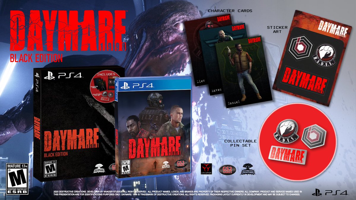 claw Hare adopt Invader Studios™ on Twitter: "Daymare: 1998 BLACK EDITION for PlayStation 4 is NOW available through GameStop (America) for those willing to take on the mission! To GameStop US: https://t.co/u3O5w4tLAc Additional discounts for claw Hare adopt Invader Studios™ on Twitter: "Daymare: 1998 BLACK EDITION for PlayStation 4 is NOW available through GameStop (America) for those willing to take on the mission! To GameStop US: https://t.co/u3O5w4tLAc Additional discounts for