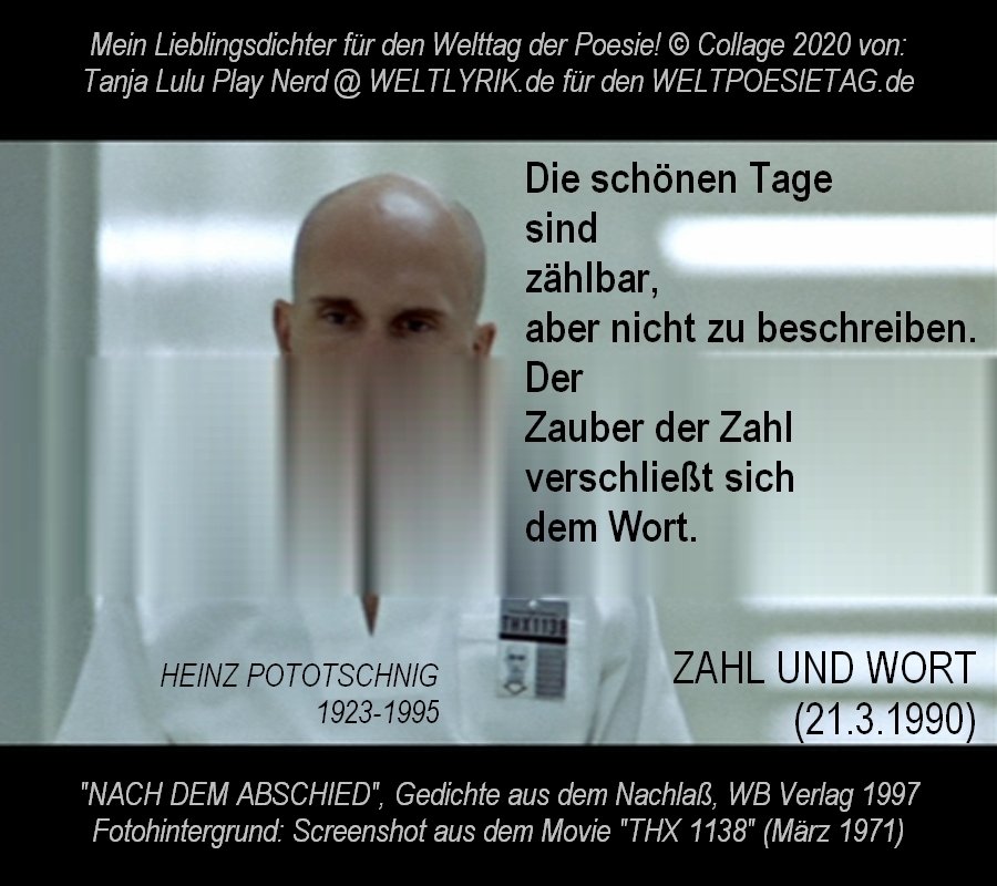 weltlyrik's tweet photo. HEINZ POTOTSCHNIG (1923-1995): 2 Gedichte vom 21.3.1990 für den 21. @WeltPoesieTag #wirbleibenzuhause #weltpoesietag2020 #welttagderpoesie #welttagderpoesie2020 #WorldPoetryDay #WorldPoetryDay2020 #coronaquarantaene #CoronaChallenge #zuhauselerne #digitaleschule #DigitaleBildung https://t.co/G9X4ScgLFU