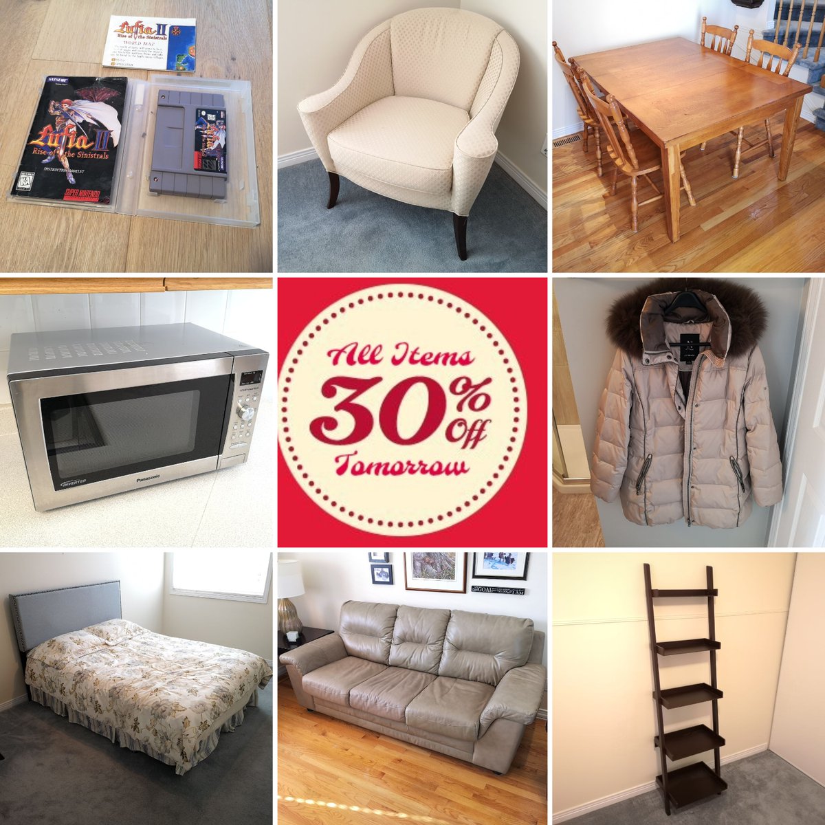 1 Day remaining of this week's #Kanata #OnlineContentSale
Click bit.ly/2TXHlbg to SHOP NOW!
Items are 20% off today &amp; 30% tomorrow.
#sunnybrookedrive #bridlewood #LEDTV #sonypsp #nintendo #snes #lufia2 #arearug #lazboy #chandelier #wayfair #ottawa #sellmystuffcanada🍁