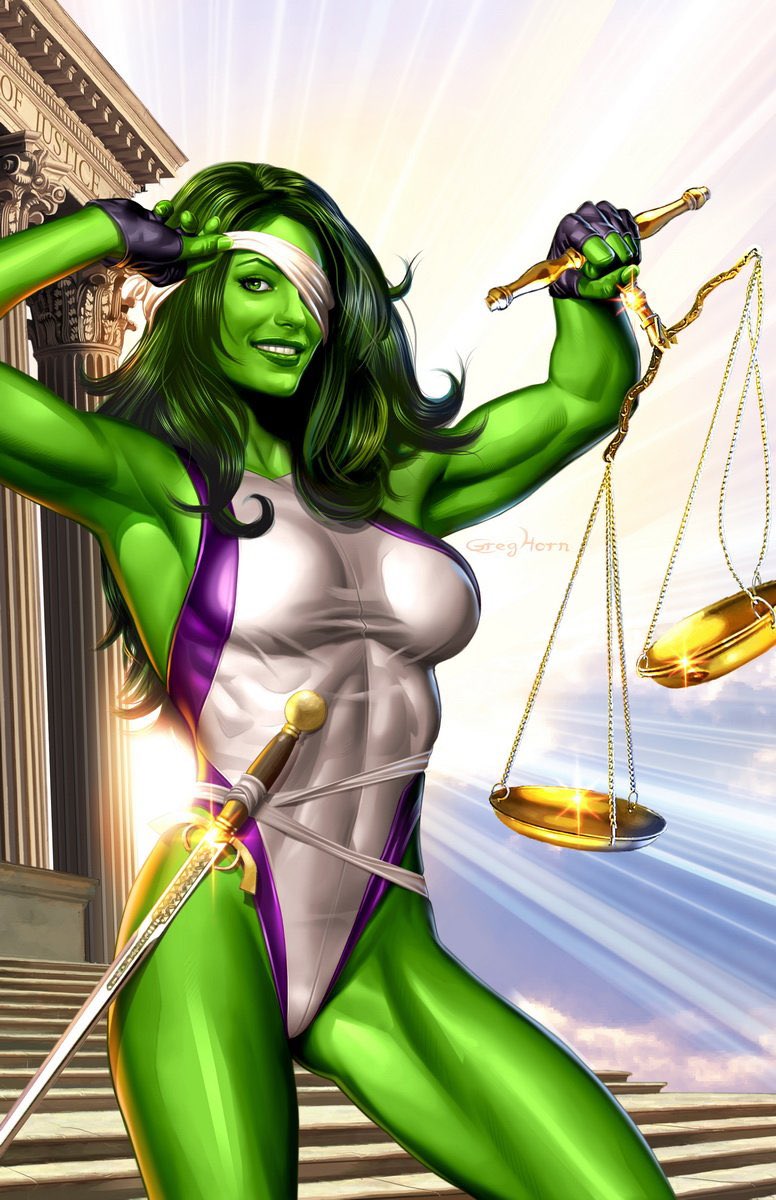 DAY 20: Bruce Banner’s cousin Jennifer Walters aka THE SENSATIONAL SHE-HULK! After being shot by mobsters, Bruce saved her life by giving her a last minute blood transfusion of his own irradiated blood. Now she’s living her best life as an Avenger!  #WomensHistoryMonth