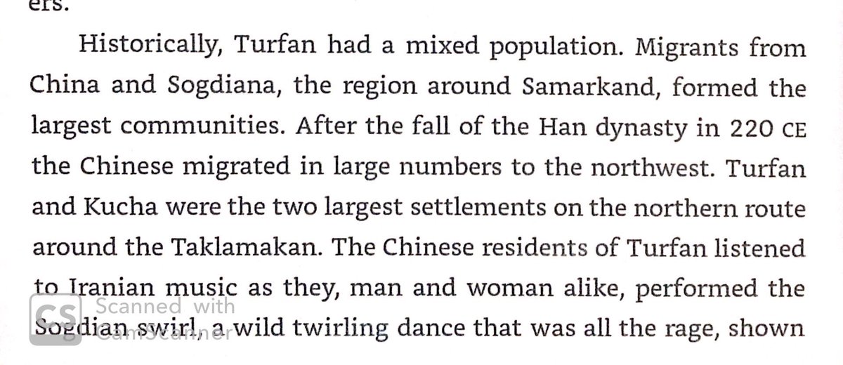 Turfan was another Toharian city on the northern Silk Road route. It became mostly Chinese in 3rd century from waves of refugees fleeing collapse of Han Dynasty, & later had a large Sogdian population.