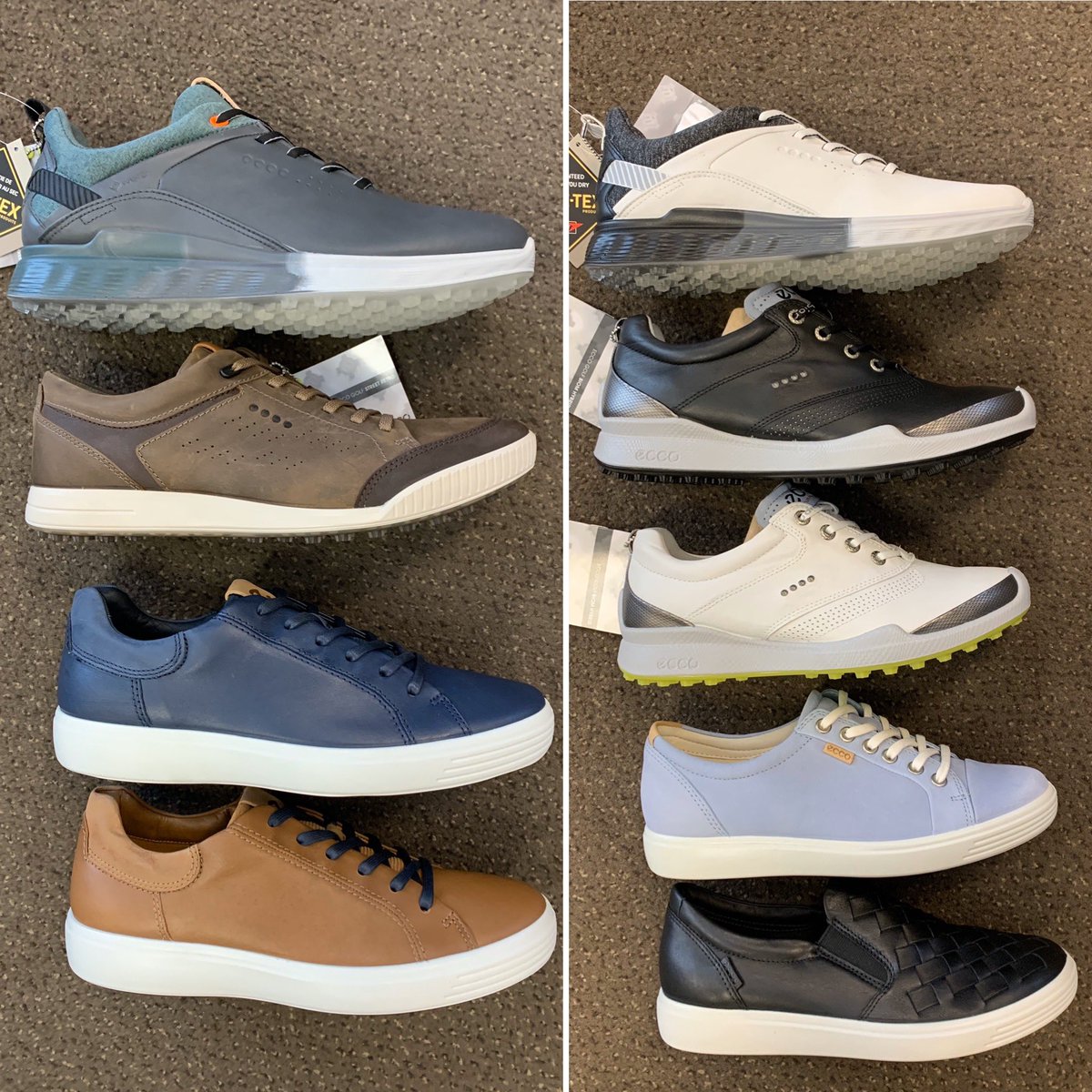Did you know as an <a href="/eccoshoes/">eccoshoes</a> Account we have access to all #ECCO shoes? This includes dress shoes, hiking shoes, sandals, etc. Please see some of our 2020 Golf and Casual Shoes that arrived so far, more to come! #ECCO #LethbridgeCC #yql #Lethbridge