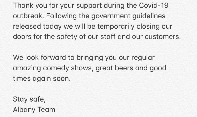 Stay safe, see you again soon.