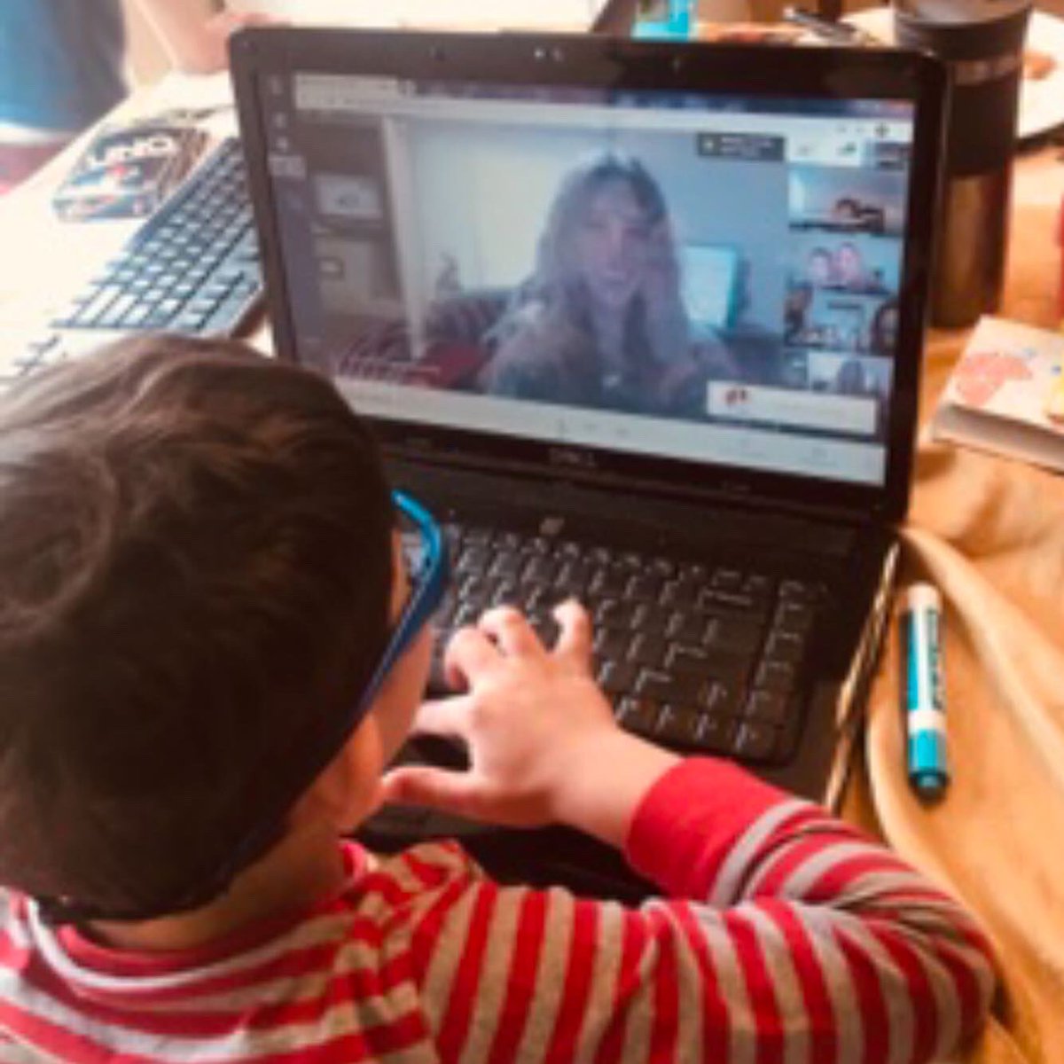 beachcoll's tweet image. The new way they hang out with their teachers and classmates! 
Technology has been blowing me away this last week!! @mskcunningham2 @mrsgrigolislh @slheights #slheightsathome