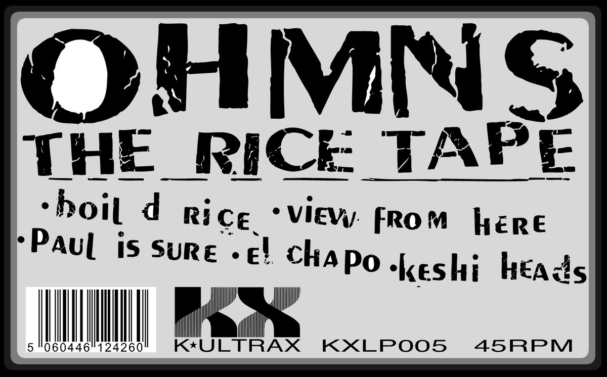 Dateline: Friday 20th March 2020 - Ohmns "The Rice Tape" vinyl shoulda been unleashed on the world this very day, but... general release has been delayed due to you-know-what... however... there are a limited number of copies on sale at Probe!