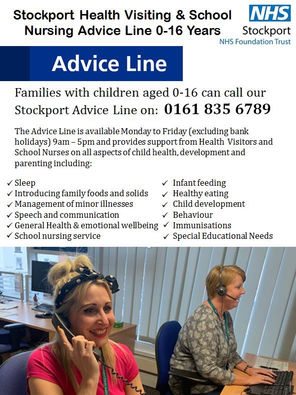 hookedwithlove1's tweet photo. Launching Monday 23rd March, Stockport Health Visiting &amp; School Nursing Advice Line!
@StockportNHS @GinnyAwan @angela_meldrum @EmmaMcDonough6 @levycyclist https://t.co/FUV1lDH048