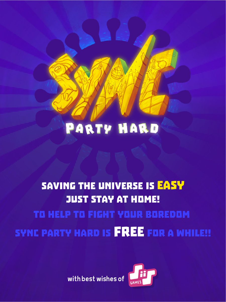 SiisGames's tweet photo. Hey folks! While you are all at home, keep your body movin’! Sync: Party Hard is here to help you!: https://t.co/NAkdRAxspY #StayHome #Corona #madewithunity https://t.co/VHiD2FsyxS