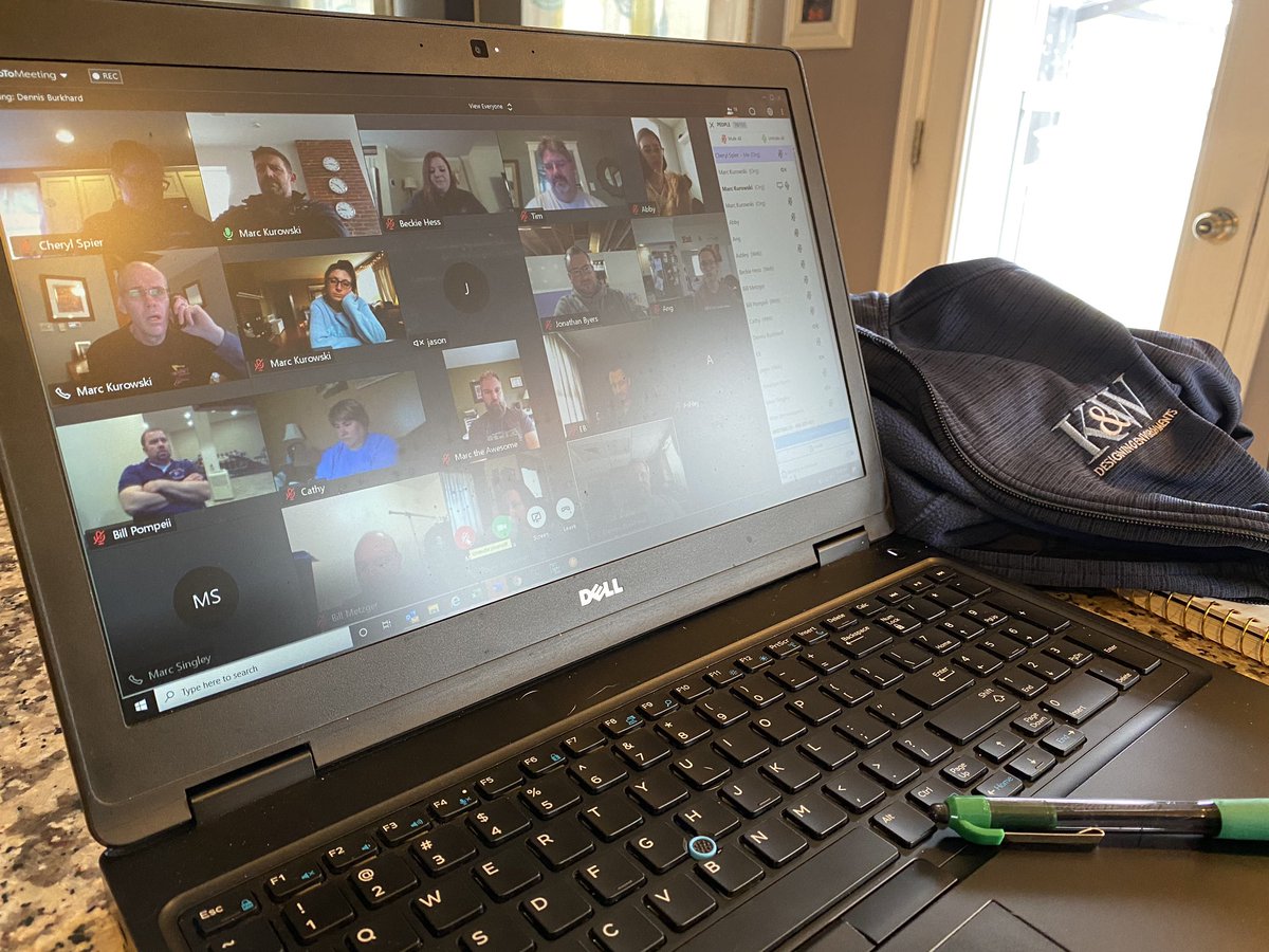 When you need to change gears and there is no lapse. Our first of many meetings conducted from the safety of our homes. Thankful for the flexibility of our team! We hope everyone stays safe and healthy during the coming weeks!