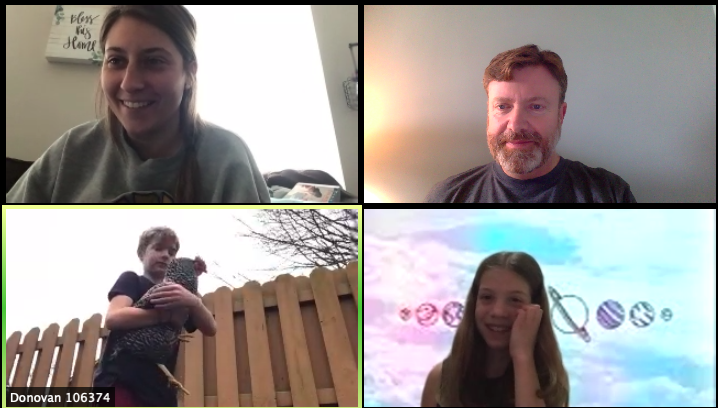 NobleCrossing's tweet photo. Meeting some fun, furry friends via @Zoom today with @MissOylersClass! https://t.co/WLl3IFP7y8