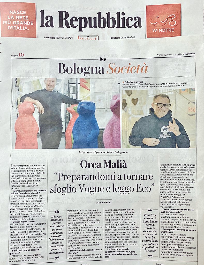 OREA_MALIA's tweet photo. #Covid_19 @vogue_italia @vascorossi @DavinesItalia #oreamaliaforyou #oreamaliamadeforhumans https://t.co/WTRCqcuLHu